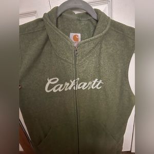 Women’s carhartt zipper vest.